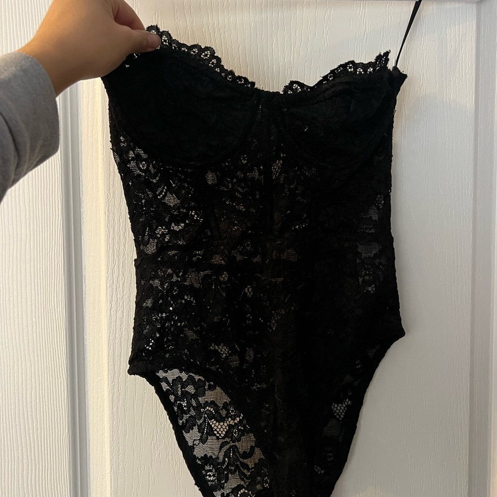 ZARA LACE CORSET BODYSUIT